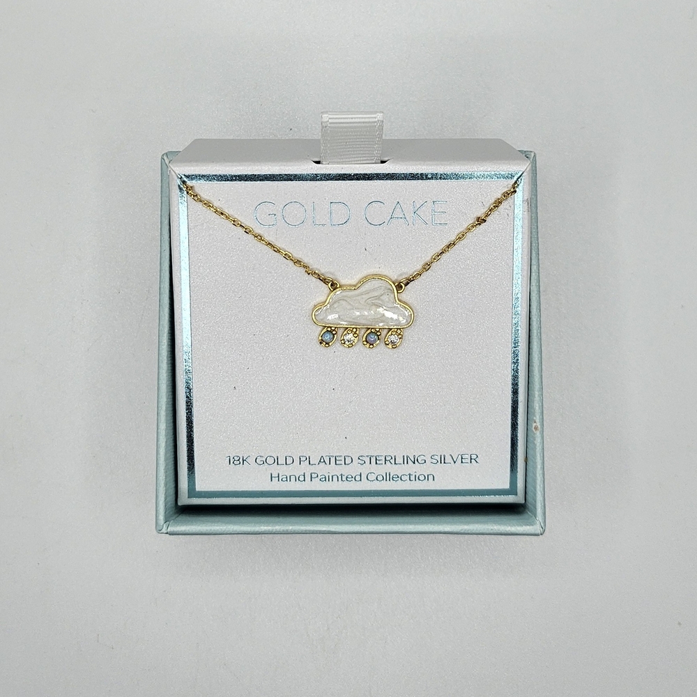 Cloud Necklace with Gold Accents